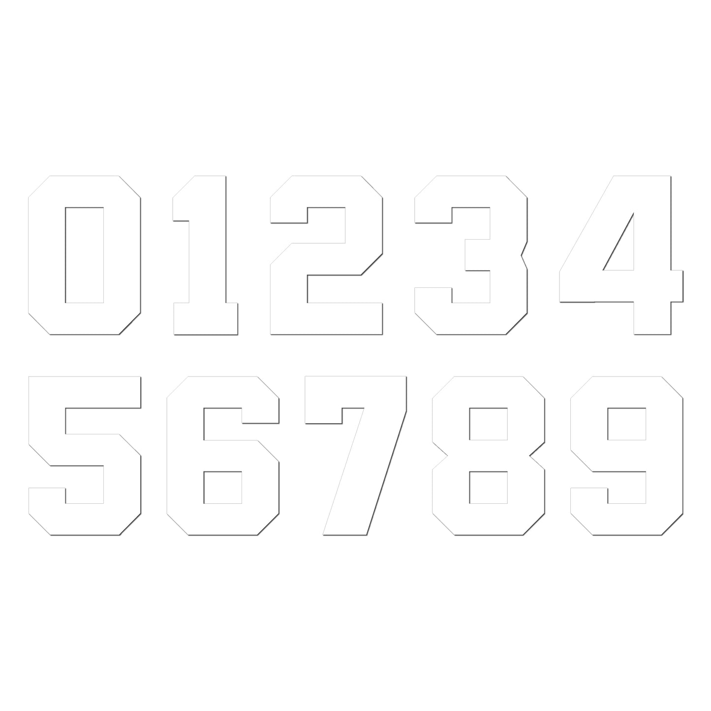 1980's Style Race Numbers