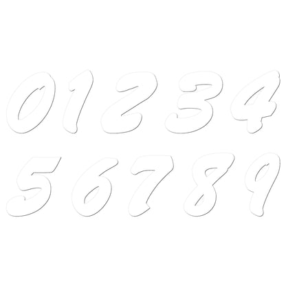 1990's Style Race Numbers