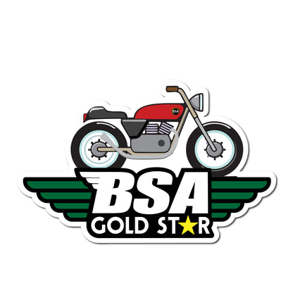BSA Gold Star Bike Sticker
